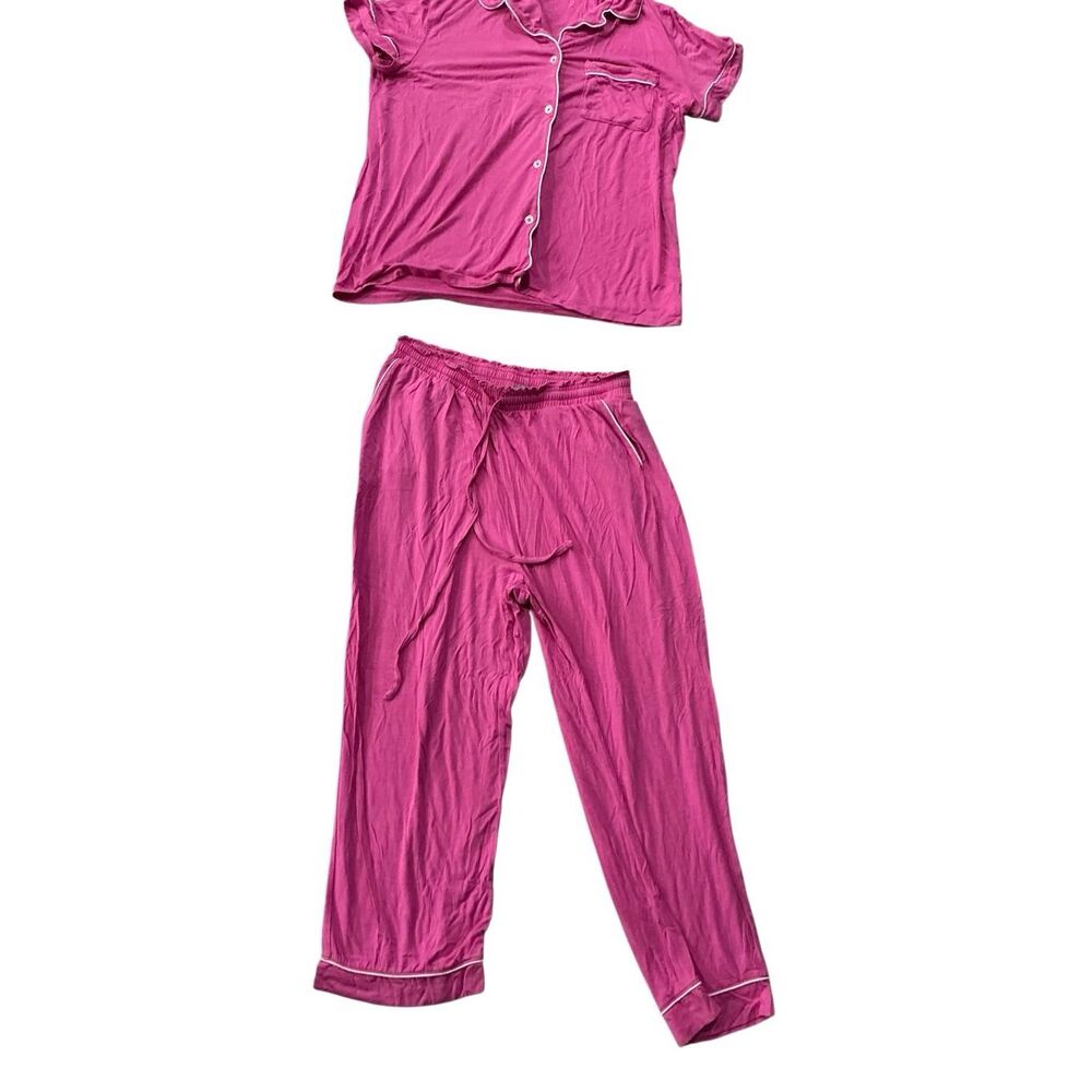 LOFT Sleep Women's Size Small Pink Sleepwear Pajama Set Lounge Top and Pants